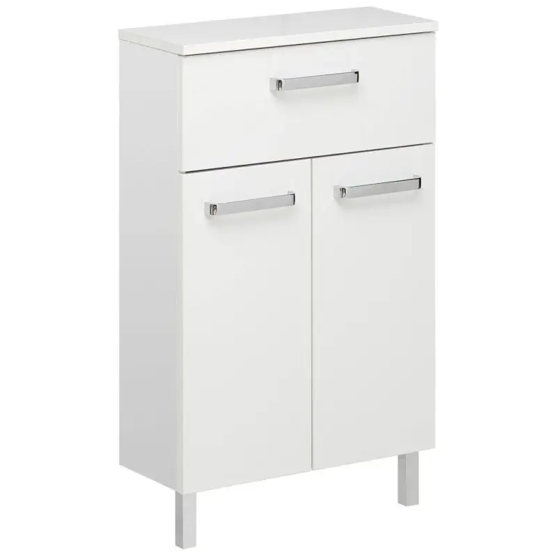 Sale Unterschrank WARSCHAU-66 in weiß glänzend - B/H/T: 50/81/20cm