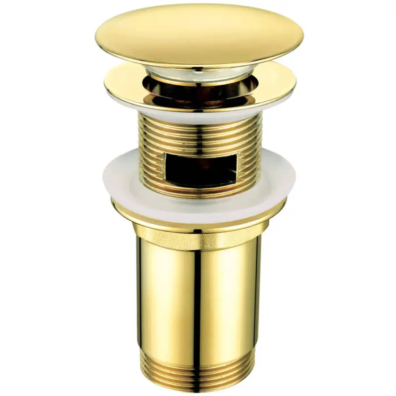 Ablaufventil gold mit und ohne Überlauf mit Pop-Up Funktion B/H/T 6,8/7,5/4,2 cm Billig
