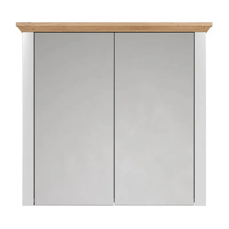 Top-Seller Badezimmer Spiegelschrank in lichtgrau mit Artisan Eiche Nb. LICATA-19, B/H/T ca. 78/73/24 cm