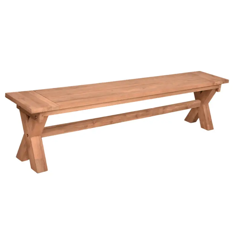 Terrassenbank aus recyceltem Teak-Holz GAZA-120, B/H/T: ca. 200/48/35 cm Neu Im Sortiment