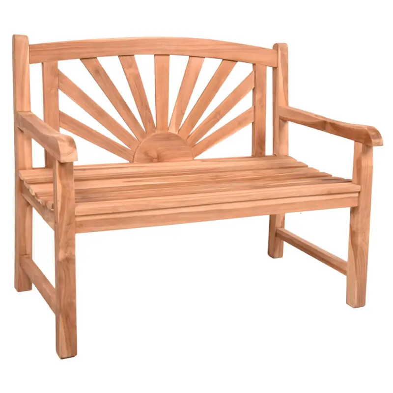 Solange Der Vorrat Reicht Terrassenbank GAZA-120 aus Teak-Holz, B/H/T: ca. 110/92/64 cm