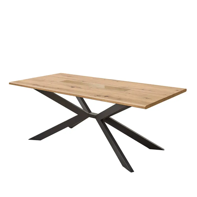 Esstisch mit Spider-Gestell, 180x100cm, Eiche, FALLON-55 Letzte Chance