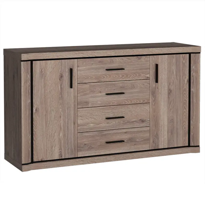 Kracherpreis Sideboard 157cm in Trüffel Eiche DUNEDIN-161