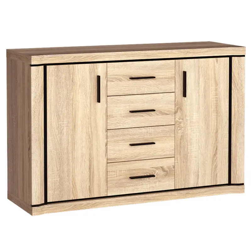 Preisreduziert Sideboard 137cm in Sonoma Eiche DUNEDIN-161