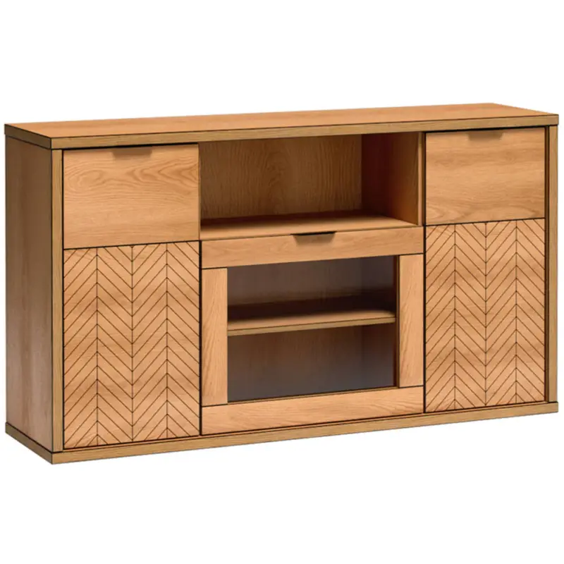 Sideboard mit Glasausschnitt modern in Eiche FABRIANO-161 Sichere Zahlung
