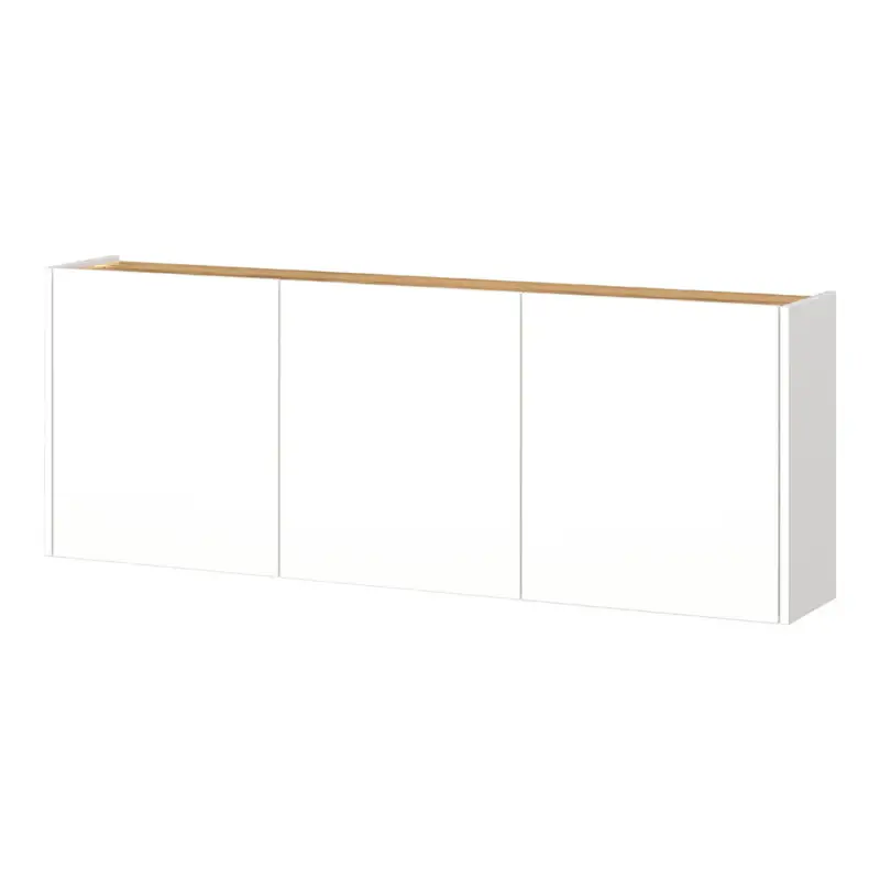 Flurschrank Schuhschrank 138cm in weiß mit Eiche LAPUA-01 ideal für schmale Flure Billig
