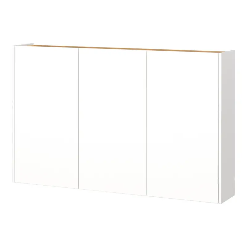 Flurschrank Schuhschrank 138cm in weiß mit Eiche LAPUA-01 ideal für schmale Flure Top-Preis