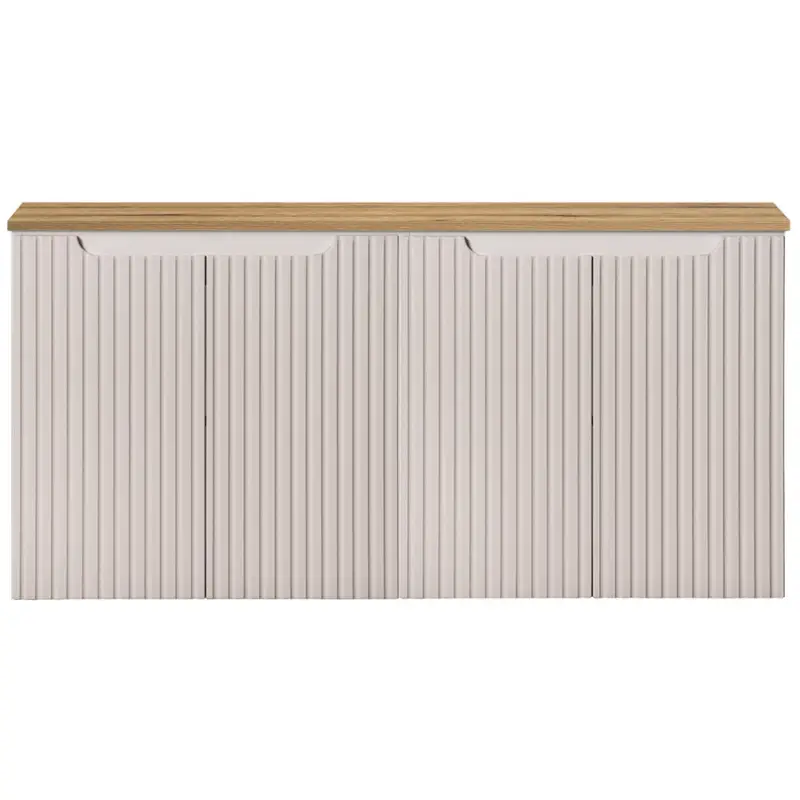 Waschtischunterschrank 120cm, kaschmir und Eiche, NEWPORT-56-CASHMERE Sofort Bestellen