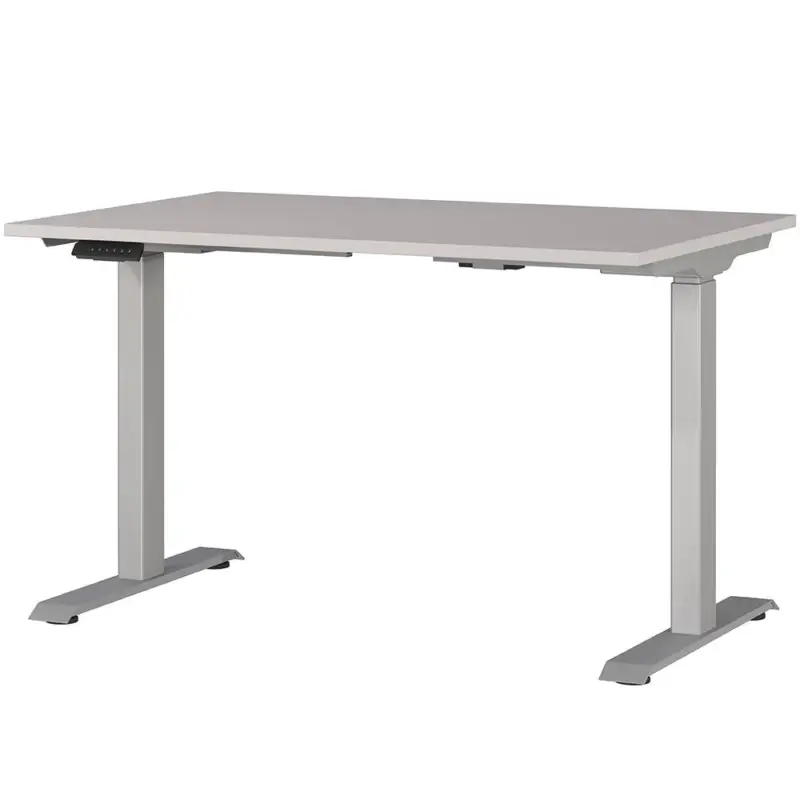 Neue Ware Schreibtisch 120cm, elektrisch höhenverstellbar, kaschmir/silber, JESOLO-01