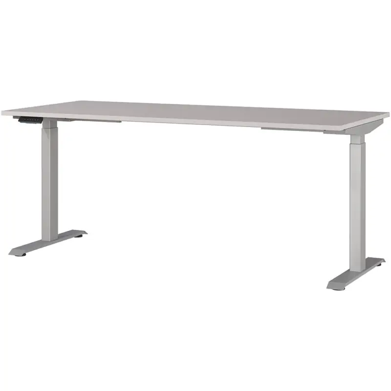 Sofort Bestellen Schreibtisch 180cm, elektrisch höhenverstellbar, kaschmir/silber, JESOLO-01
