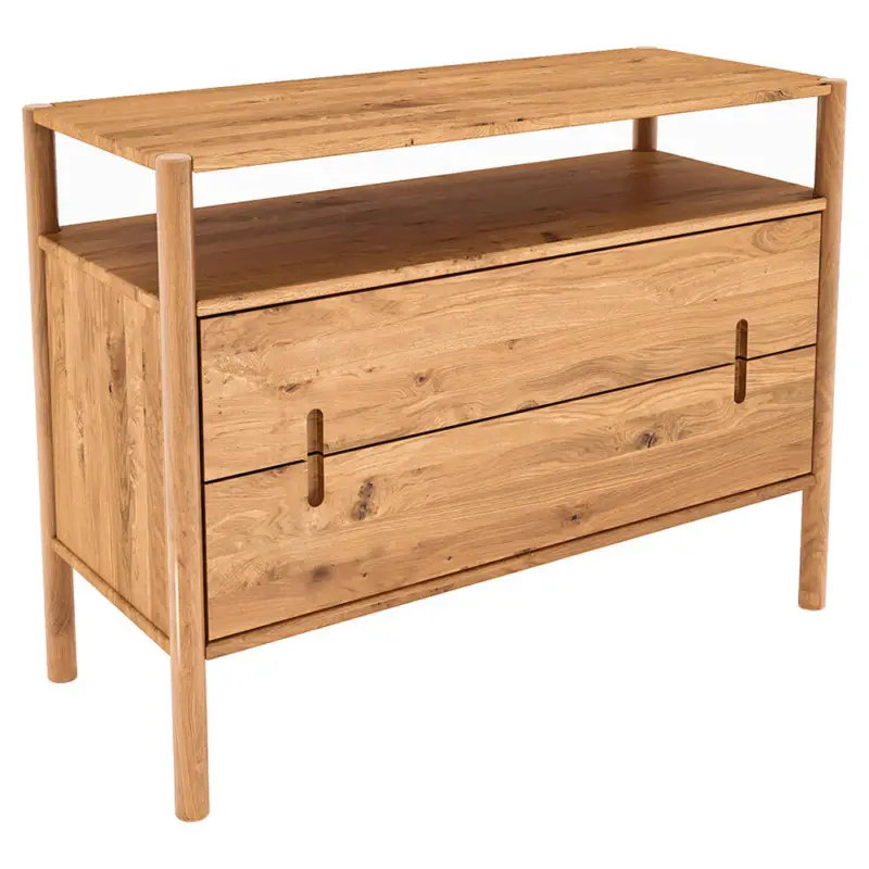 Sideboard 108 cm breit, Eiche massiv geölt, PORI-165 Knallerangebot