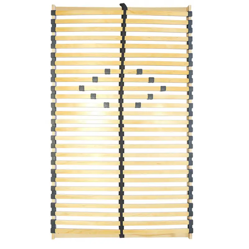 Lattenrost 115x200 cm mit 28 Federholzleisten, 200 kg Traglast, Mittelgurt & verstellbarer Komfortzone NAIROBI-200 Preiswert