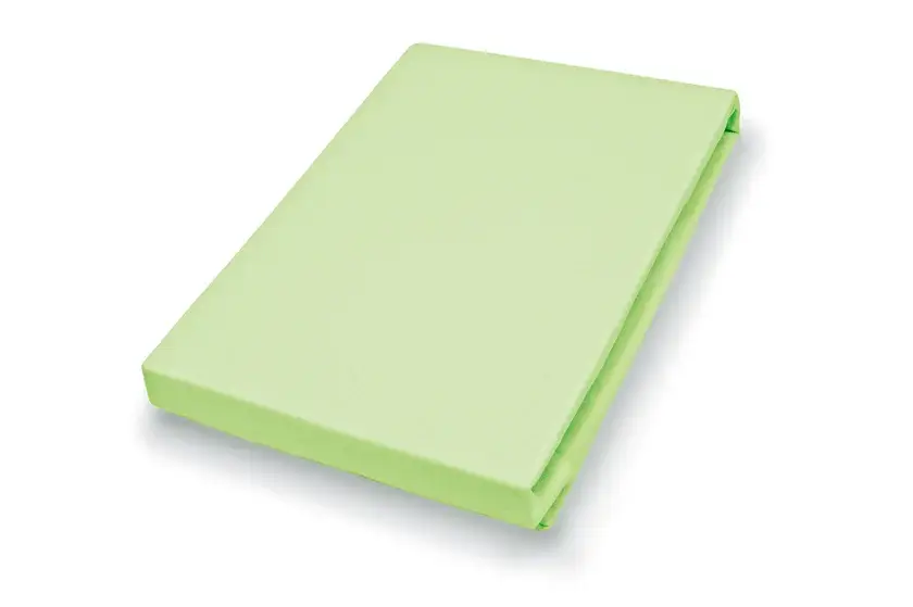 Finale Aktion Jersey-Spannbetttuch Baumwolle Limone ca. 180 x 200 cm