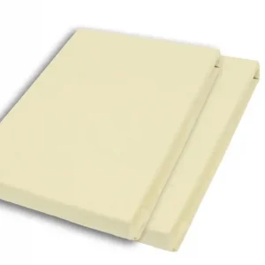 2er Set - Jersey-Spannbetttuch Baumwolle Gelb ca. 90 x 200 cm Top-Preis