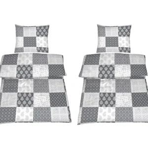 Highlight 2er Set Microfaser Bettwäsche Patty 135 x 200 cm mehrfarbig