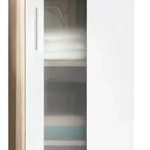 Jetzt Bestellen Unterschrank Weiß/Eiche sägerau Nachbildung 33 x 80 x 31 cm