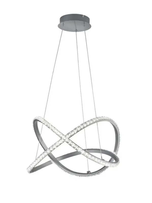 Jetzt Bestellen LED Pendelleuchte Rubin grau 50cm 150cm Fernbedienung Farbwechsler dimmbar Nachtlicht