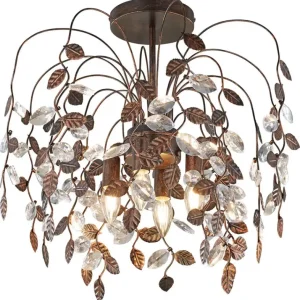 Napoli Deckenleuchte braun, mehrfarbig, 610300428, D/H: 50/50 cm, Metall Sale