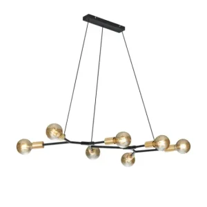 Cross Pendelleuchte schwarz 306700732, B/H/T: 91 / 150 / 45 cm, Metall Abverkauf