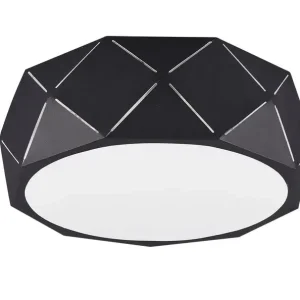 Zandor Deckenleuchte schwarz 603500332, D/H: 40/15 cm, Metall Preiswert