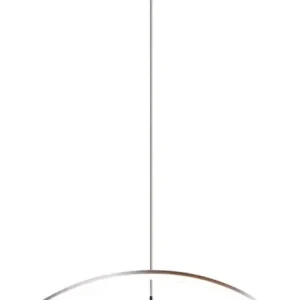 Geprüft Charivari Pendelleuchte, 321210107, grau, silber, D/H: 62/150 cm, Metall