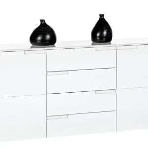 Sichere Zahlung Sideboard Spice 8 Weiß Hochglanz ca. 165 x 80 x 40 cm