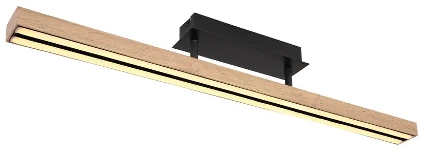 DORO Deckenlampe schwarz 416080WD6, B/H/T: 81,5 x 14 x 7,5 cm, Metall, Kunststoff Schnäppchen
