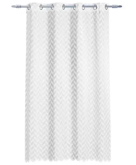 Ösenvorhang Hedgehog 2er Set, 140x180cm, weiß, Polyester Knallerangebot
