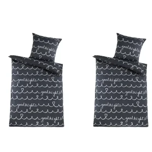 Top-Angebot 2er Set - Renforcé-Bettwäsche Goodnight 80 x 80/135 x 200 cm