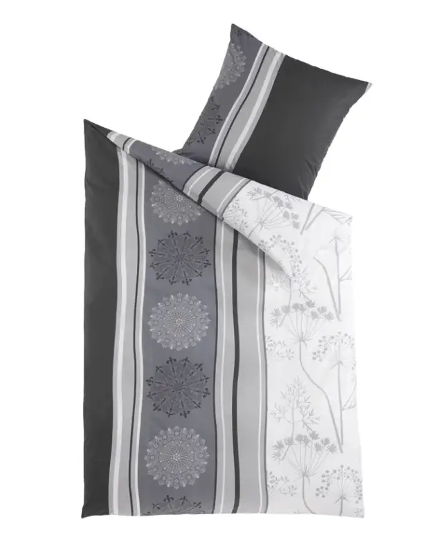 2er-Set Baumwoll-Renforcé Bettwäsche Viola 80x80/135x200 cm Begrenztes Angebot