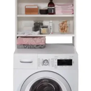 Waschmaschinenüberbau Lola Weiß 64 x 190 x 25 cm Mega-Angebot