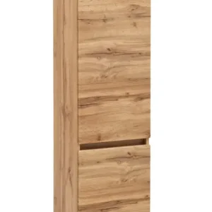 Geprüft Midischrank BRÜGGE Wotaneiche B/H/T 40x130x35cm