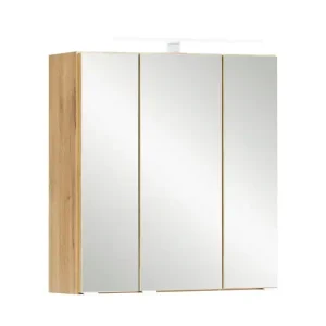 Spiegelschrank Brügge Wotaneiche B/H/T 60x64x20cm Wochenendangebot