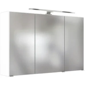 Spiegelschrank Bregenz weiß B/H/T 100x64x20 cm Rabatt
