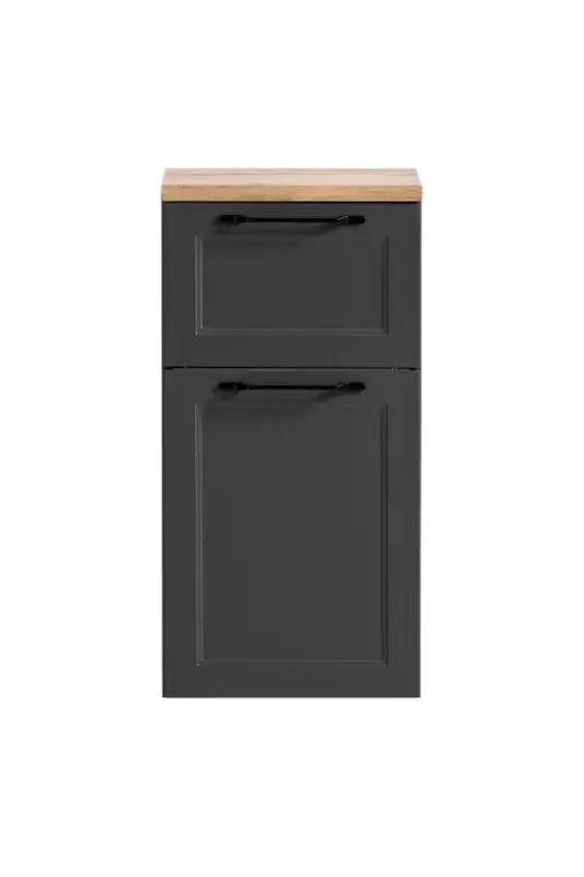 Markenware Unterschrank Lüttich grau B/H/T 40x79x35 cm