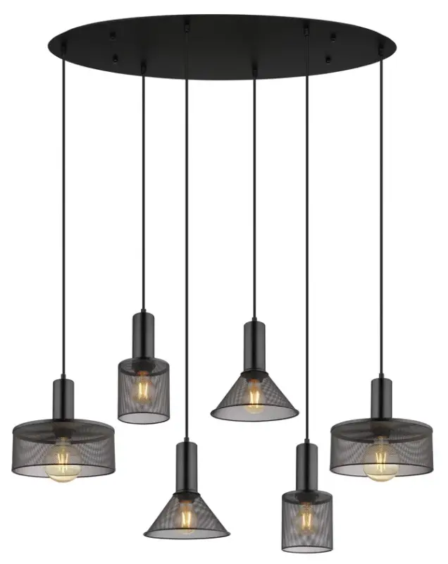 GLOBO Retrofit Balkenpendel Jedd Schwarz 107x38,5cm H130cm Jetzt Kaufen