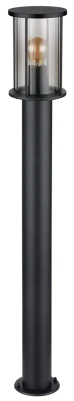 GLOBO Retrofit Wegeleuchte Gracey Schwarz /Rauchfarbig 14,3x14,3cm H100cm Online Kaufen