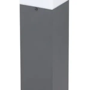 Letzte Chance GLOBO LED Retrofit Sockelleuchte Herri Anthrazit /Opalweiß 12,4x12,4cm H45cm