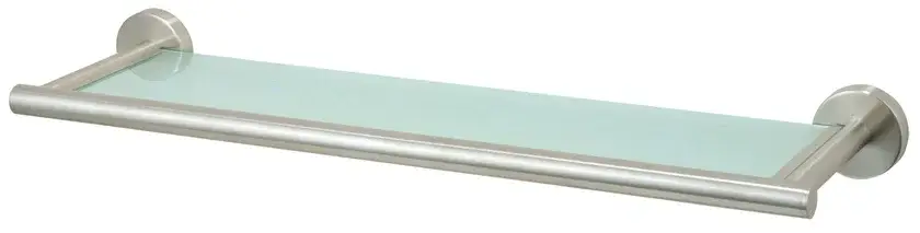 Dusch-Glasregal Neapel Edelstahl/Glas 54x14x5 cm Direkt Vom Hersteller