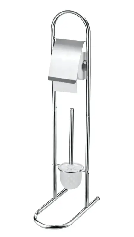 Begrenztes Angebot WC-Garnitur Emil verchromt ca. 79 cm