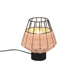 Rabatt Tischleuchte Borka 20x17,5 cm Metall/Rattan