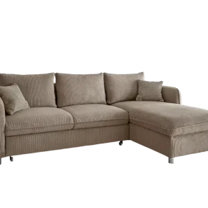 Letzte Chance Ecksofa Mira 251 x 164 cm taupe