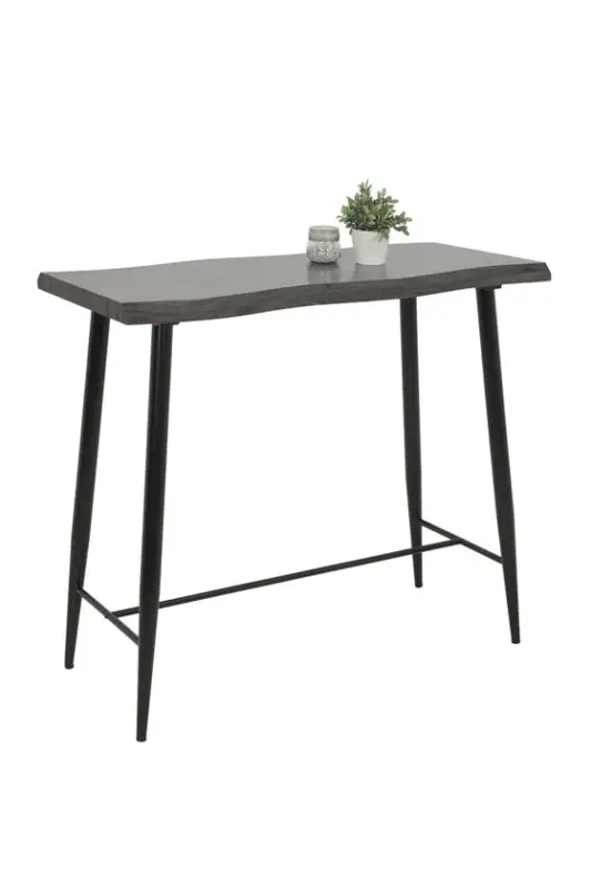 Geprüft Bartisch Gaby 120x108x60 cm Akazie grau NB