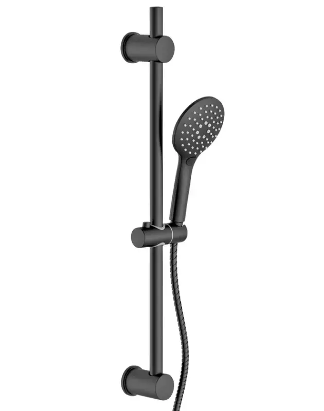 Echt SCHÜTTE Stangenbrauseset Raven 20x70x23 cm schwarz matt