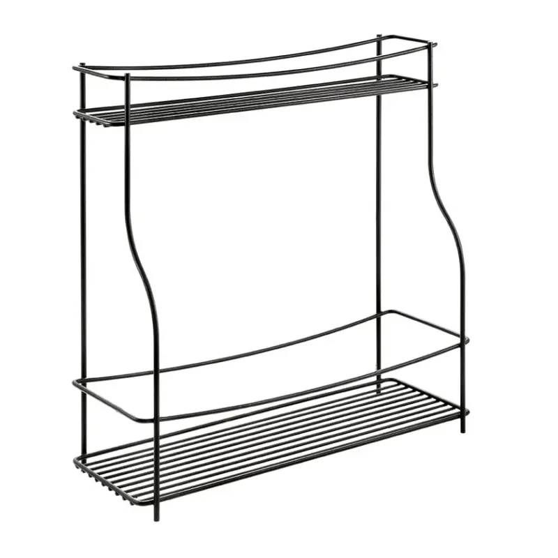 metaltex Gewürzregal Balsamico Lava matt schwarz 35x12x37 cm Neu