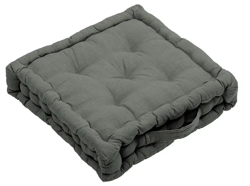 Boxkissen Nature 40 x 40 x 8 cm anthrazit Kracherpreis