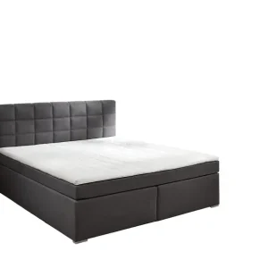 Boxspringbett Fargo Stoff Grau 180x200 cm Super-Preis