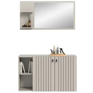 Bestseller Garderobenkombination Station 2-tlg. 106 x 37 x 192 cm Kaschmir