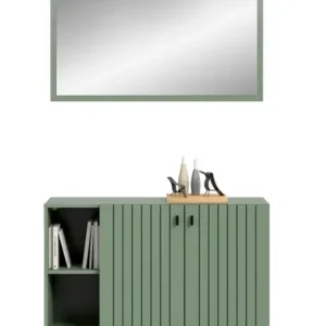 Letzte Chance Garderobenkombination Station 2-tlg. 106 x 37 x 192 cm Smoke Green
