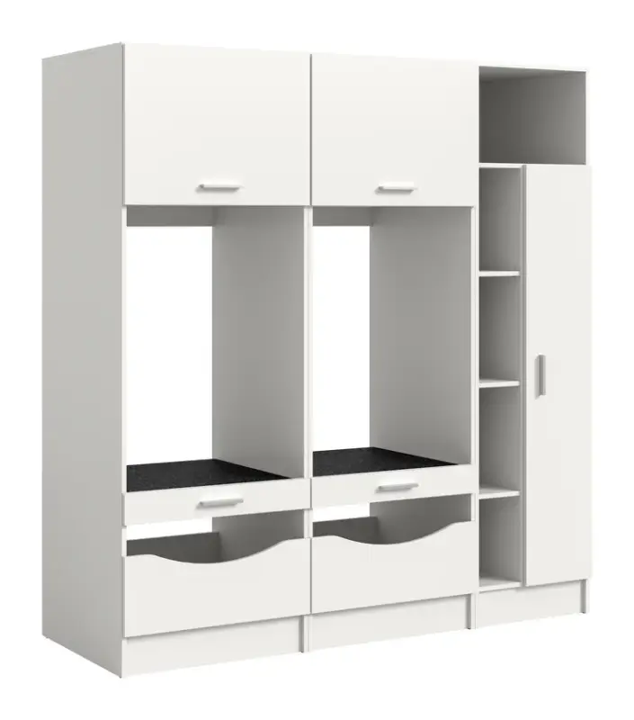 Waschmaschinenumbau Set Free 3-teilig 195 x 182 x 68 cm Weiß Preisreduziert